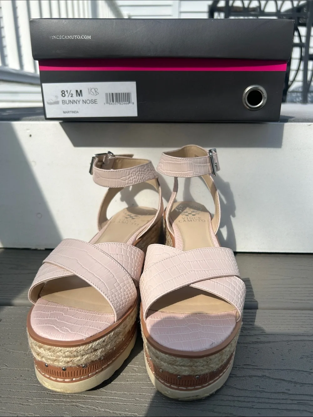 Vince Camuto Bunny Nose Martina Wedge Sandal